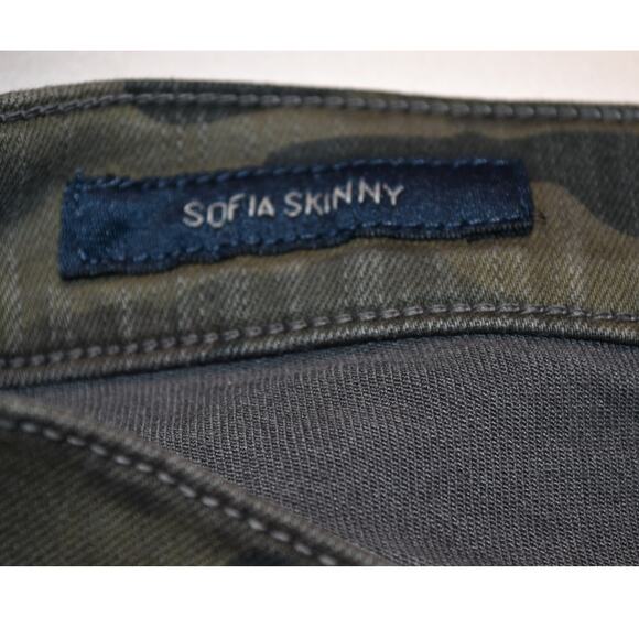 Lucky Brand Women's 10/30 Sofia Skinny Camo Pattern Denim Distressed Jeans - Picture 7 of 10